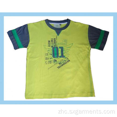 100％棉花男孩的T恤短袖